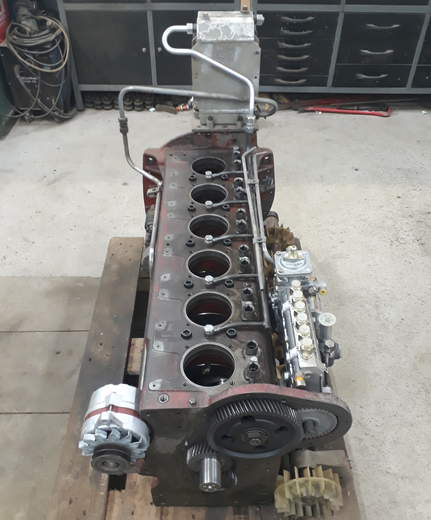 Eicher Motorblock mit eingebauter Kurbelwelle